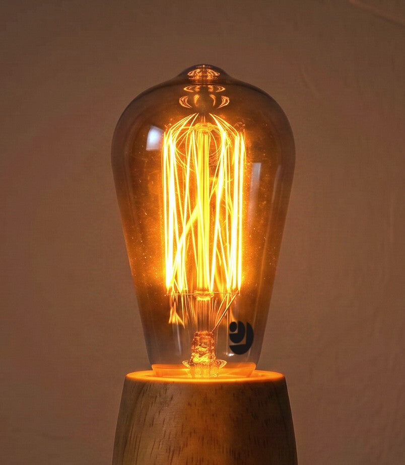 ST64 Deep Amber Incandescent Bulb (4 pack) (40W, 1800K)